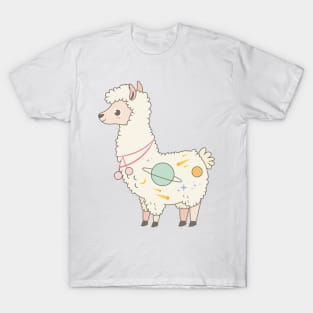 Kawaii Galaxy Alpaca T-Shirt